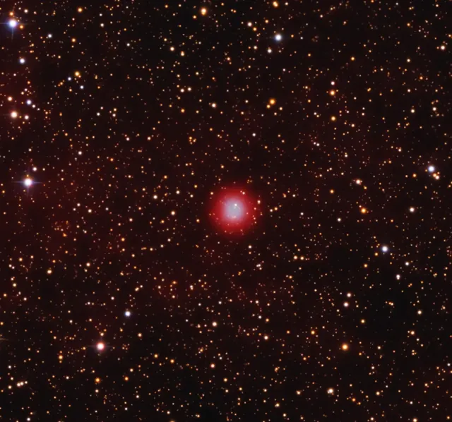 Don's Nebula surrounded by a dense field of stars